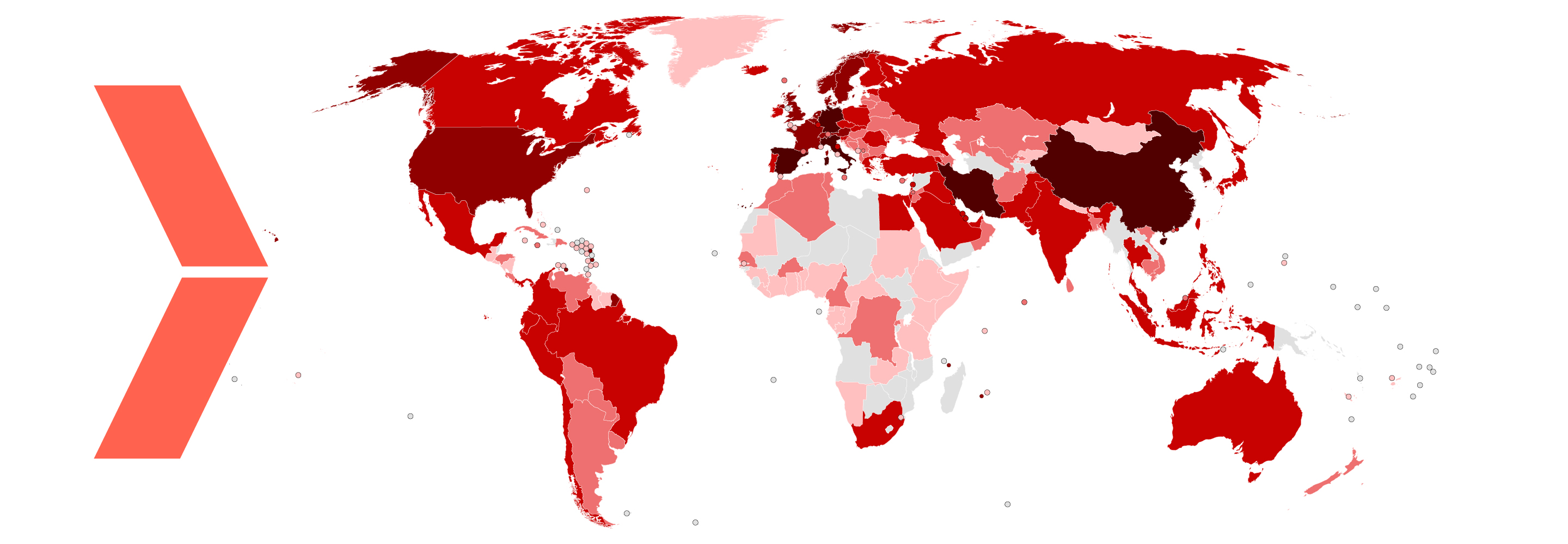 Yläosa 44+ imagen i vilka länder finns coronaviruset